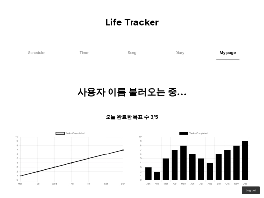 myPage screenshot