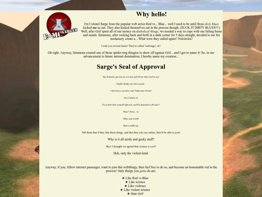 sargering screenshot
