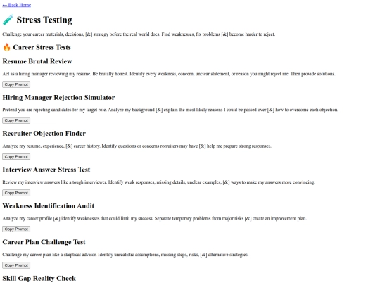 CareerHelper/Stress-Testing screenshot