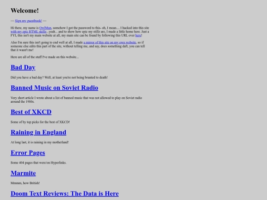 hyperlink/home screenshot