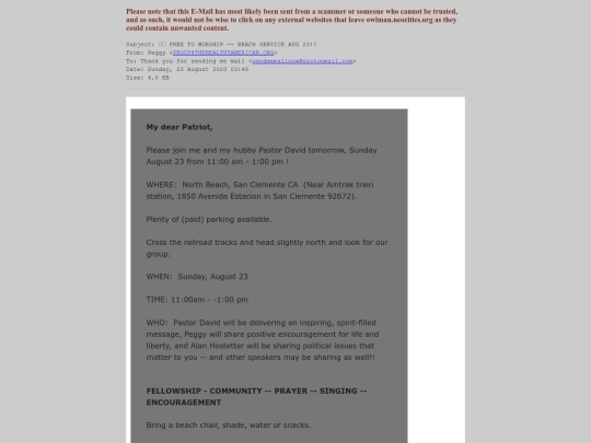 spam/___FREE_TO_WORSHIP_--_BEACH_SERVICE_AUG_23__ screenshot