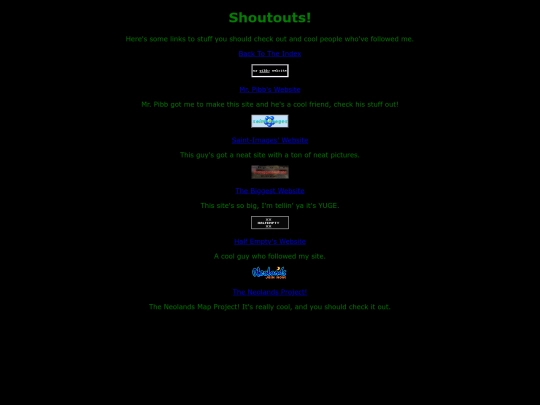 links screenshot