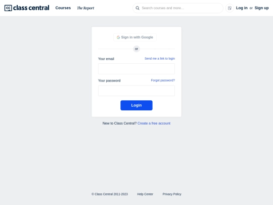 login screenshot
