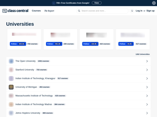 universities screenshot