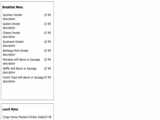 index screenshot