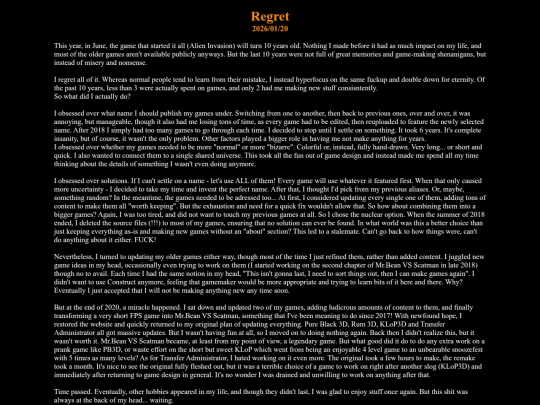articles/regret screenshot