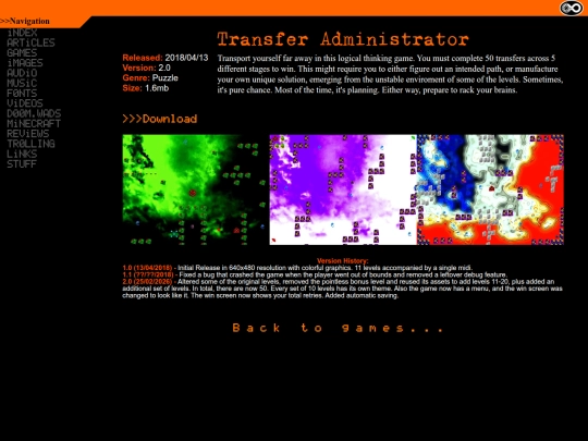 games/transferad screenshot