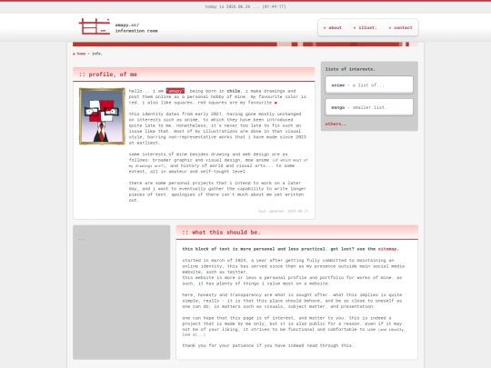 info screenshot