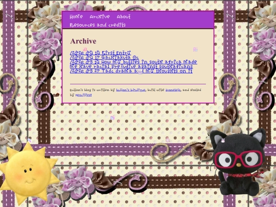 blog page/archive screenshot