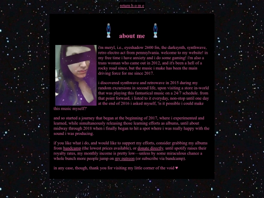 aboutme screenshot