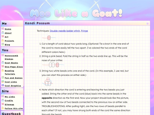beads/opossum screenshot