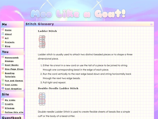 beads/stitchglossary screenshot