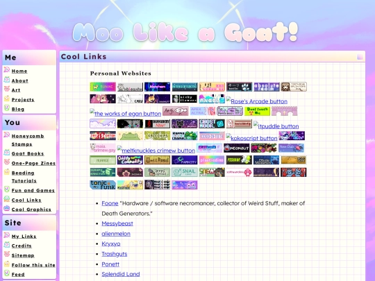 links screenshot