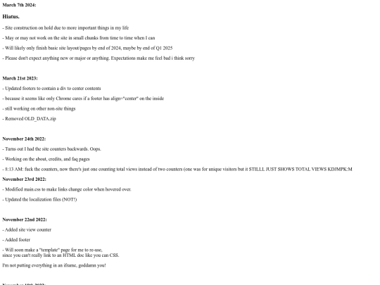 changelog screenshot