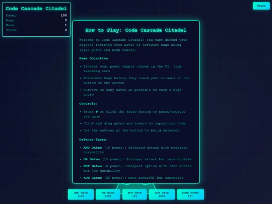 code_cascade_citadel screenshot