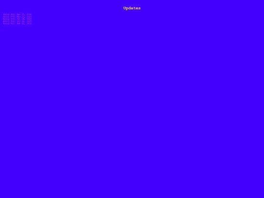 updates screenshot