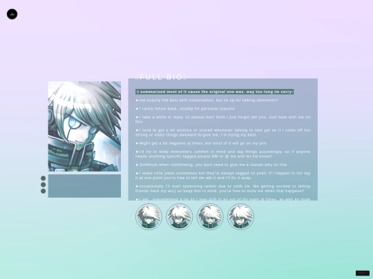 fullbio screenshot