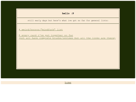 lists screenshot