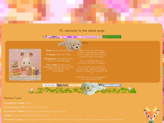 Pages/About screenshot