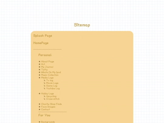 Sitemap screenshot