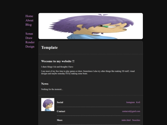 web/template screenshot