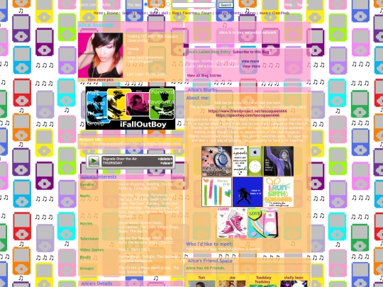 myspace screenshot