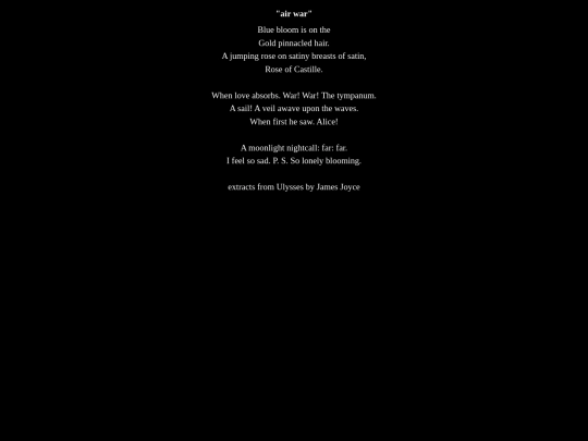 poetry/airwar screenshot