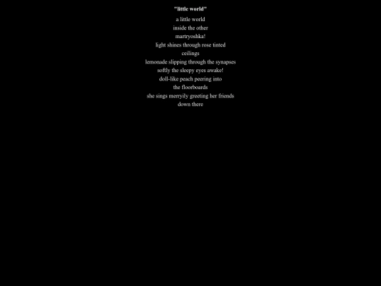 poetry/littleworld screenshot