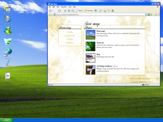 sitemap screenshot