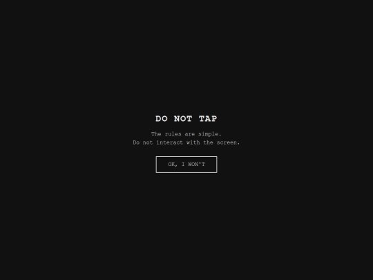 donottap screenshot