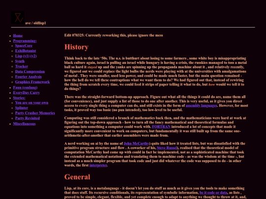 oldlisp1 screenshot