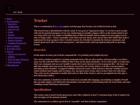 track screenshot