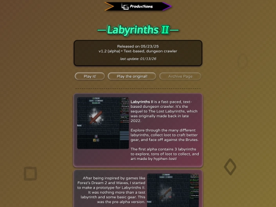 games/labyrinths-II screenshot