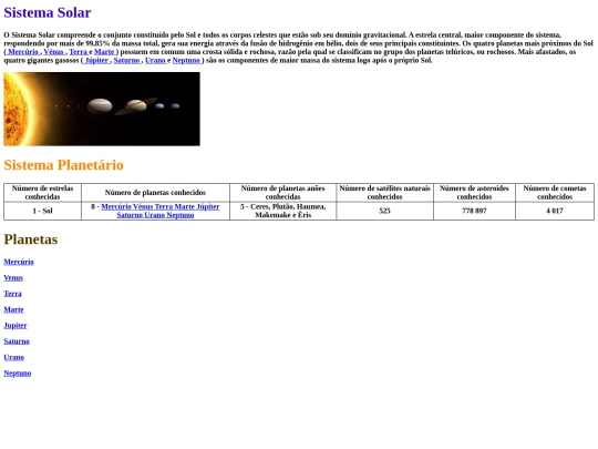 Sistema Solar API screenshot