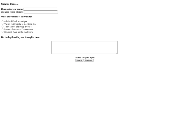 guestbook screenshot