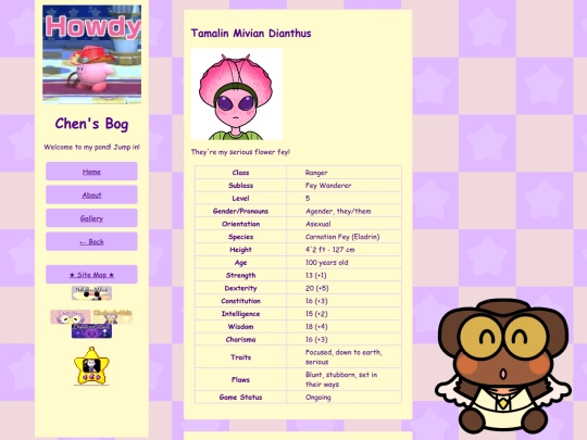 TTRPG-Characters/DnD/Tamalin screenshot