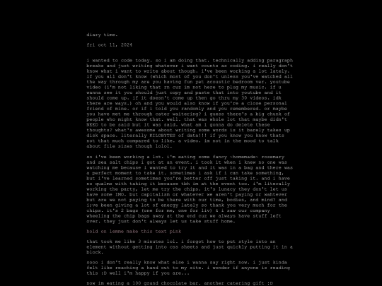 diary screenshot