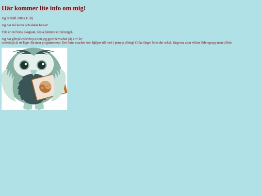 info screenshot