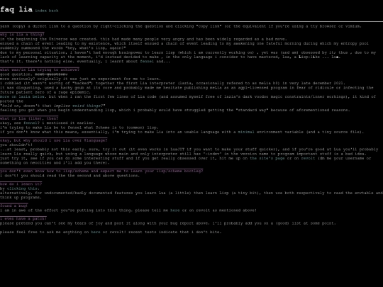 faq screenshot