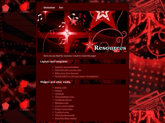 resources screenshot
