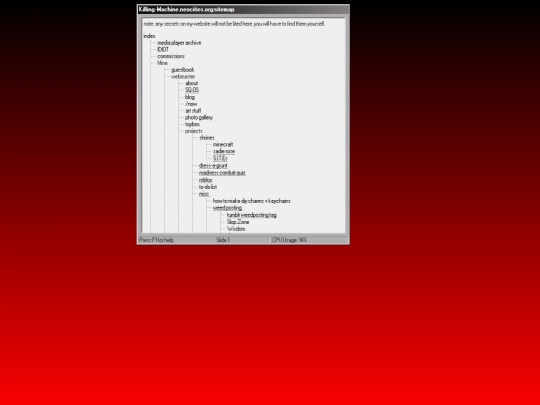sitemap screenshot