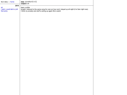 diary screenshot