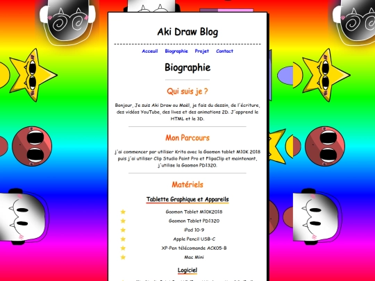 biographie screenshot