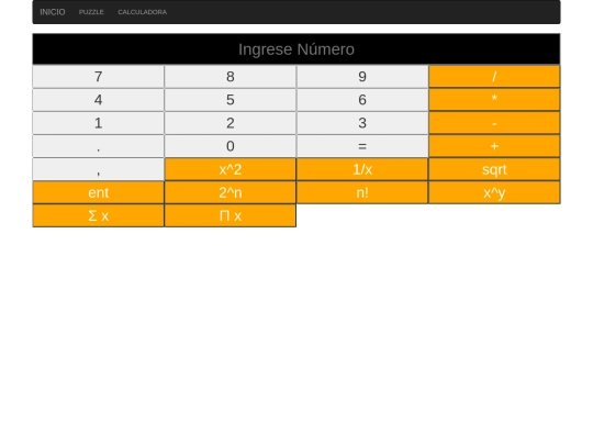 Calculadora screenshot