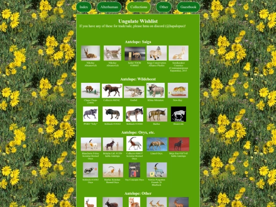 collections/wishlist/ungulates screenshot