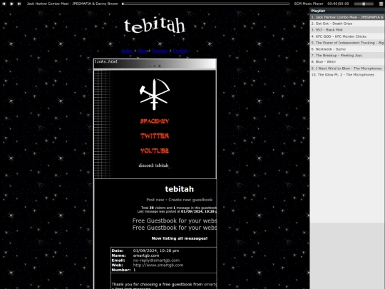 links screenshot