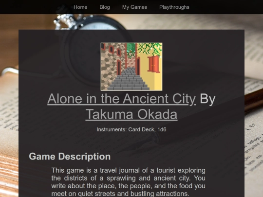 Playthroughs/alone-ancient-city screenshot