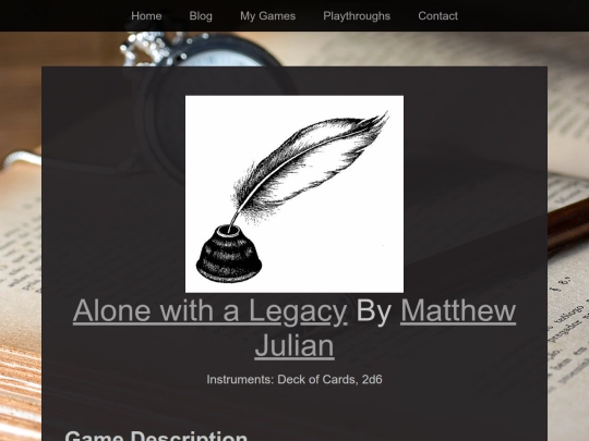 Playthroughs/alone-legacy screenshot