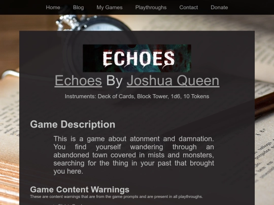 Playthroughs/echoes screenshot