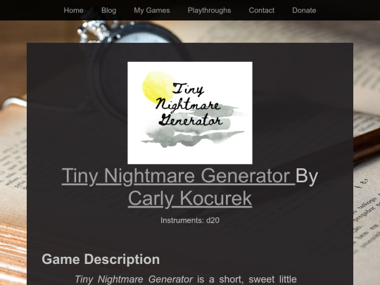 Playthroughs/tiny-nightmare screenshot
